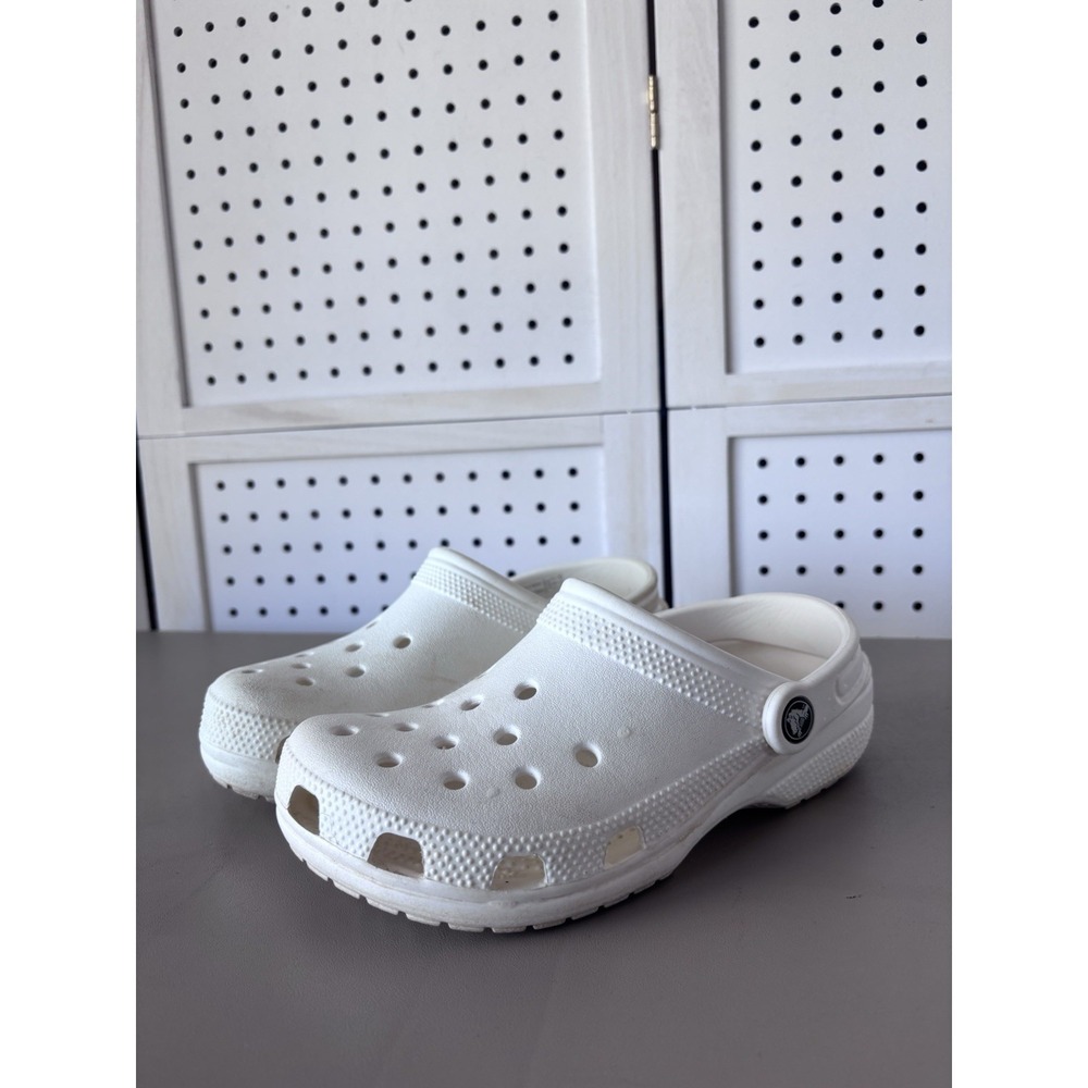 Crocs Slip On Rubber Shoes Ivory Off White Mens 4 Womens 6 M4 W6